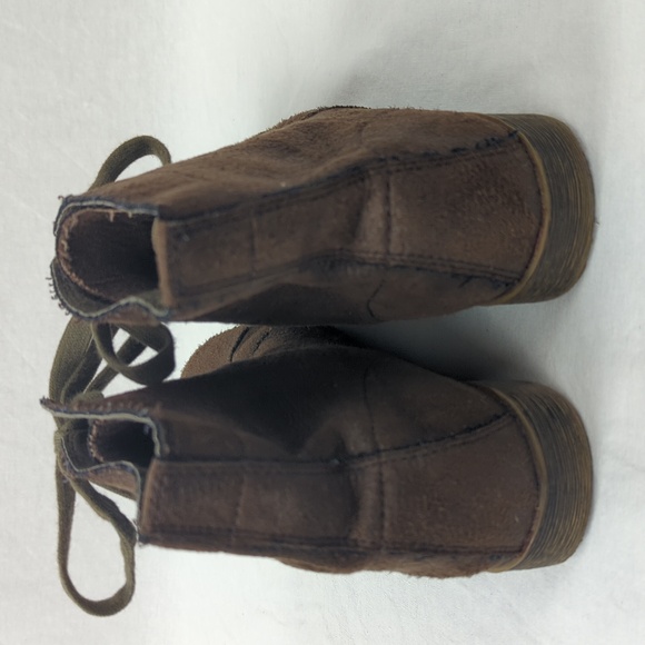 ZIGIny "BATTLE" ANKLE LACE UP SUEDE BOOTIES SZ 8 - Picture 5 of 6